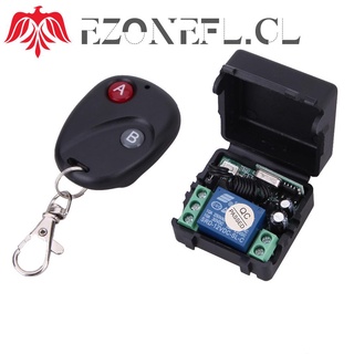 ezonefl interruptor de control remoto inalámbrico dc12v 10a 433mhz transmisor con receptor