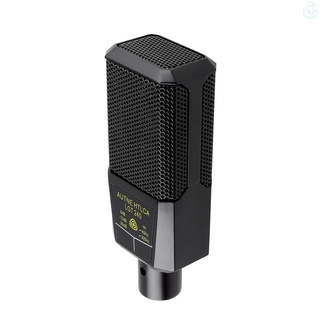 Micrófono de condensador cardioide de gran diafragma micrófono unidireccional con Cable de montaje de choque para juegos Podcasting grabación (4)