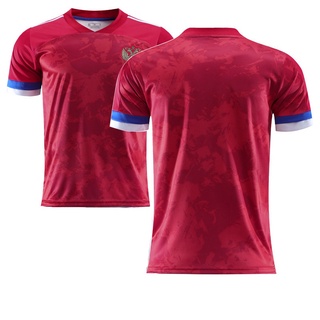 Copa europea Artem Dzyuba Unisex Tops Jersey de fútbol rusia camiseta Jersey de fútbol más el tamaño de la camiseta de regalo de la copa del mundo