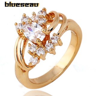 [blueseau] j0438-j-b-7.75 anillo de circonita espiral de lujo joyería de moda