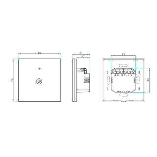 1/2/3 gang Zigbee Smart Touch Switch No Neutral line Home Wall Button for Alexa and Google Home Assistant EU Standard Smart Life APP examen (5)