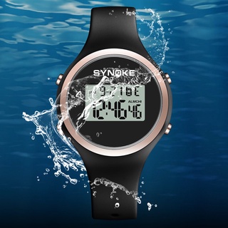 Hot SYNOKE estudiante relojes deportivos reloj Digital 50m impermeable reloj cronógrafo LED sklybet.br