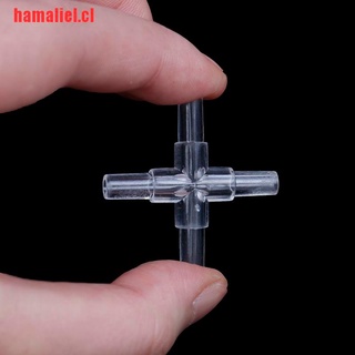 [hamaliel]10 piezas de plástico transparante para tubos de aire, tubo de codo transparente (6)