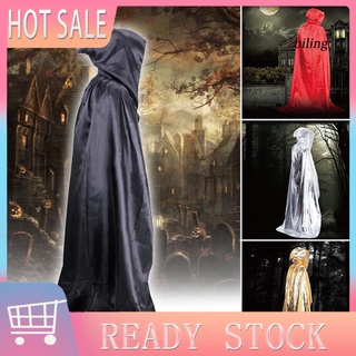 fgh_vampire capa con capucha medieval bruja túnica capa piso-longitud disfraz de halloween