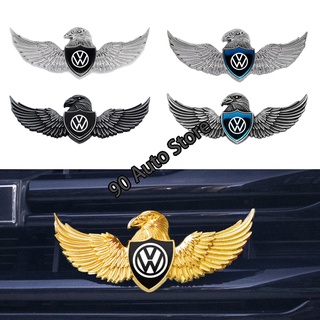 Para Volkswagen VW Passat POLO V-T-Cross Vento 3D Coche Parrilla Delantera Insignia Águila Emblema Pegatina Auto Cuerpo Ventana Decorativa