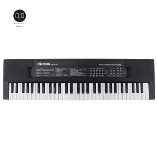 bigfun teclado electrónico piano 61 teclas digital música teclado con micrófono niños órgano electrónico musical
