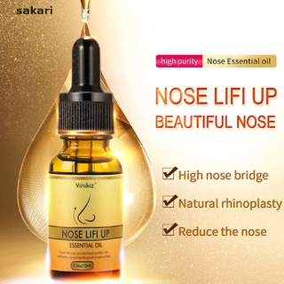 [sakari] 10 g de aceite esencial de elevación de nariz delgado más pequeño aceite de cuidado de la nariz masaje esencial [sakari]