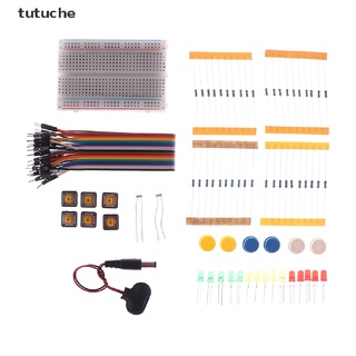 tutuche kit de arranque electrónico r3 mini tablero de pan led puente botón de alambre para arduino diy cl (1)