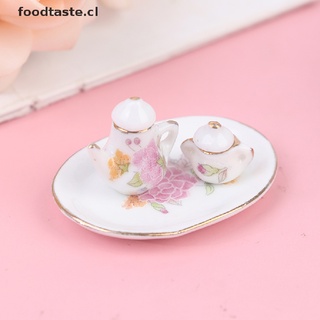 8pcs 1/12 miniatura casa de muñecas rosa flor patten porcelana café tazas de té ceram [cl]