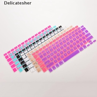 [delicatesher] funda de silicona para teclado macbook air pro 13" 15" 17" pulgadas caliente