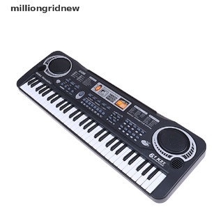 [milliongridnew] 61 teclas digital música electrónica teclado piano niños regalo usb plug