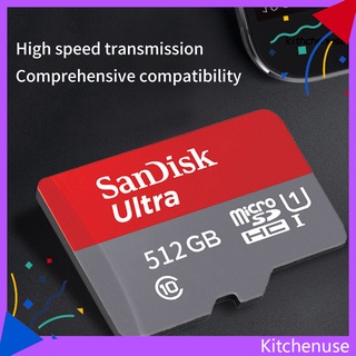 kithchenuse tarjeta de memoria tf/micro sd de alta velocidad de 512gb/1tb de alta velocidad para teléfono/tableta dvr