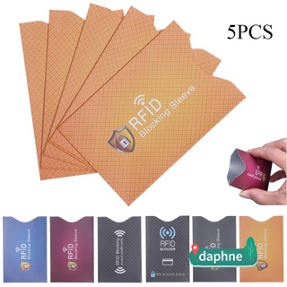 Daphne 5 pzas tarjetas Rfid antirrobo/tarjeta De Crédito