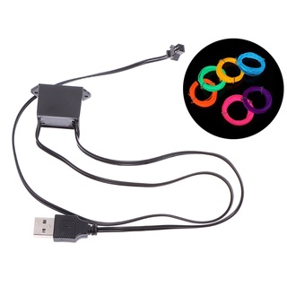 {FCC} adaptador USB de 5 v controlador de luz electroluminiscente controlador de luz electroluminiscente de 1-5 m {newwavebar.cl} (1)