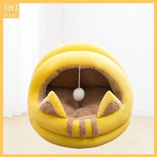 [SHIWAKI] Mascota gato perro acogedor casa perrera Cuddle cueva dormir cama suave caliente nido casa S