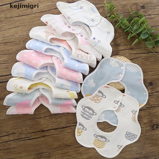 [kejimigri] baberos de gasa de 360 grados de rotación de muselina bandana de tela suave bebé recién nacido material [kejimigri]
