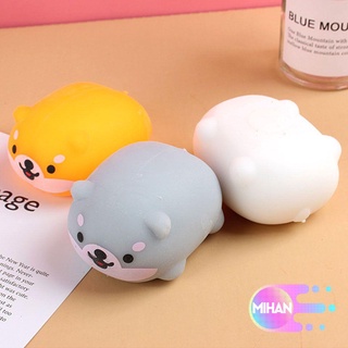 Mihan New Vent juguete lindo bola antiestrés Pinch Creative Shiba Inu Fidget descompresión/Multicolor
