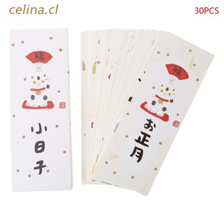 celina 30pcs creativo estilo chino marcapáginas de papel pintura tarjetas retro hermoso marcador en caja regalos conmemorativos