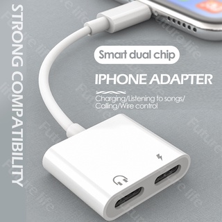 Adaptador De iPhone 4 En 1 A 3,5 Mm AUX Audio + Carga Lightning Cable Convertidor Para