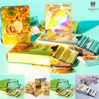 Pokémon Collection Cards TCG Deck Box Gold Foil Tarjeta Surtido Tarjetas Para Niños Pokemon Temáticas Ligeras Surtidos