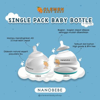 Nanobebe - botella de leche (240 ML)
