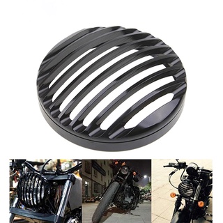 Cubierta de la rejilla del faro de la motocicleta de la ificación de la luz LED de la rejilla de ajuste para Sportster XL883/1200 2004-2014 (3)