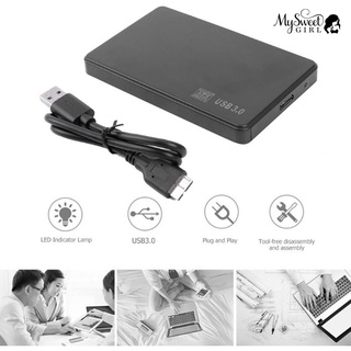 Mysweetgirl portátil 5Gbps USB pulgadas SATA disco duro externo HDD SSD caja para PC