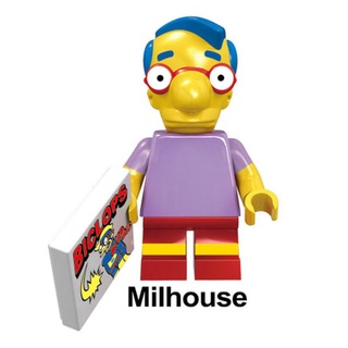 Los Simpsons Lego Minifigures Anime Mini Figura Bloques De Construcción Juguete Para Niños (9)
