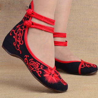Casual pisos zapatos con decoración de bordado (1)