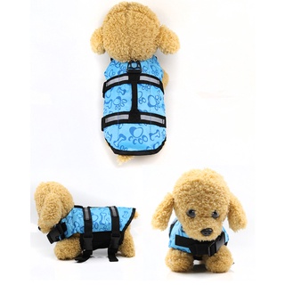 ready stock perros impermeable ajustable chaleco salvavidas para cachorro pequeño mediano chaleco salvavidas gato mascotas vacaciones chaleco de seguridad con traje de baño reflectante cod (4)