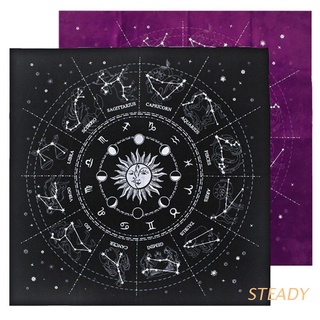 STEADY 12 Constelaciones Tarot Tarjeta Mantel Terciopelo Adivinación Altar Paño Juego De Mesa Fortune Astrology Oracle Card Pad