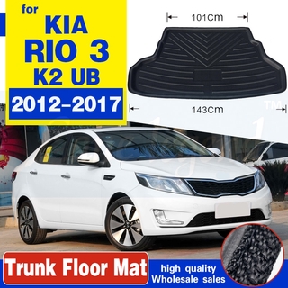 Para KIA RIO 3 K2 UB 2012 2013 2014 2015 2016 maletero trasero bandeja de carga para maletero de maletero de piso Protector de alfombra