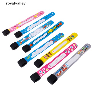 royalvalley - pulsera de seguridad para niños (4 unidades, reutilizable, ajustable, cl)