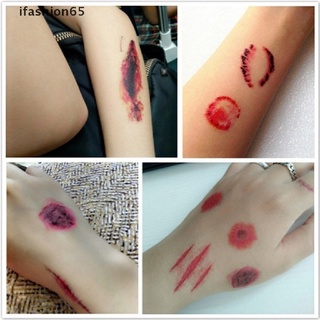ifashion65 halloween herida sangre taty lesión impermeable temporal arte corporal tatuaje pegatinas cl