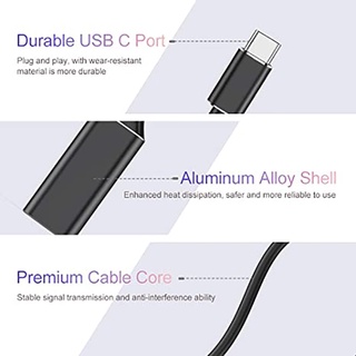 Cable Compatible con USB C a HDMI (4K@60Hz) tipo C, Thunderbolt 3 Compatible con MacBook Pro 2018 2017 Air S21 S20 (6)