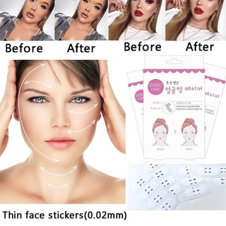 calcomanía facial delgada/adhesivo invisible para levantar maquillaje 80 pzs/set