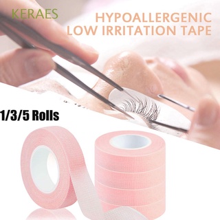 KERAES Breathable False Eyelash Extension Tape Anti-Allergy Adhesive Tape Eyelash Extension Cosmetic Tools Non-Woven Easy Tear Under Eye Patch Tapes Comfortable For Grafting Fake Lash/Multicolor