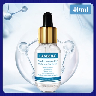 MY- LANBENA Hyaluronic Acid Serum 40ml Smooth Fine Lines Moisturizing Repairing Tighten Pores Acne Treatment Anti-Aging Skin Care (1)