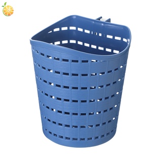 cesta de almacenamiento de huecos de plástico con gancho único sundries organizador estante colgante de pared para baño cocina (4)