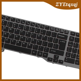 teclado de plástico us portátil con retroiluminación para fujitsu lifebook e753 negro (4)