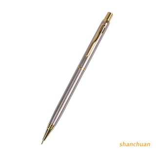 shan bolígrafo de metal comercial de 0.5 mm/lápiz mecánico/bolígrafo automático/dibujo/suministros escolares/papelería