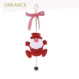 ONEANCE Christmas Christmas Ornaments Bright Color Bell Christmas Tree Decoration Christmas Pendant Christmas Goods Creative Ornaments Party Supplies Fabric Handmade Products Santa Claus Pendant