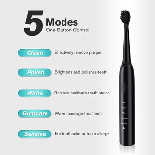 Cepillo de dientes eléctrico recargable ultra sonic sonic cepillos de dientes lavables electrónicos cepillo de dientes para adultos (2)