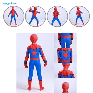 sayview disfraz transpirable de dibujos animados cosplay spider man resistente al desgaste para el juego