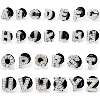 CHARMS Jibbitz Crocs zapato encantos incrustar diamante A-Z letras accesorios de zapatos decorativos