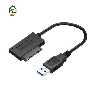 Usb 3.0 a 7+6 13Pin Slimline SATA Cable indicador para portátil DVD/CD-ROM para HDD Caddy Drive adaptador