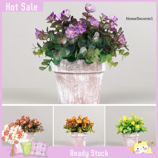 [inventario disponible]atf--decoración anti-descoloración de flores falsas/mini aspecto realista/flor artificial de larga duración/decoración de jardín (1)