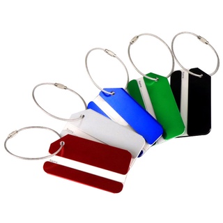 Durable Aluminum Alloy Luggage Tag with Stainless Steel Loop Personalized ID Tag Perfect for Luggage Suitcase