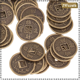 50 Pieces Alloy Chinese Fortune Coin Feng Shui I-ching Coins Souvenir 0.78\\\'\\\'