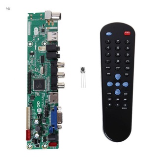 vii 1set v56 programa gratuito universal lcd tv controlador de controlador módulo con mando a distancia para tv/av/pc/hdmi/usb media